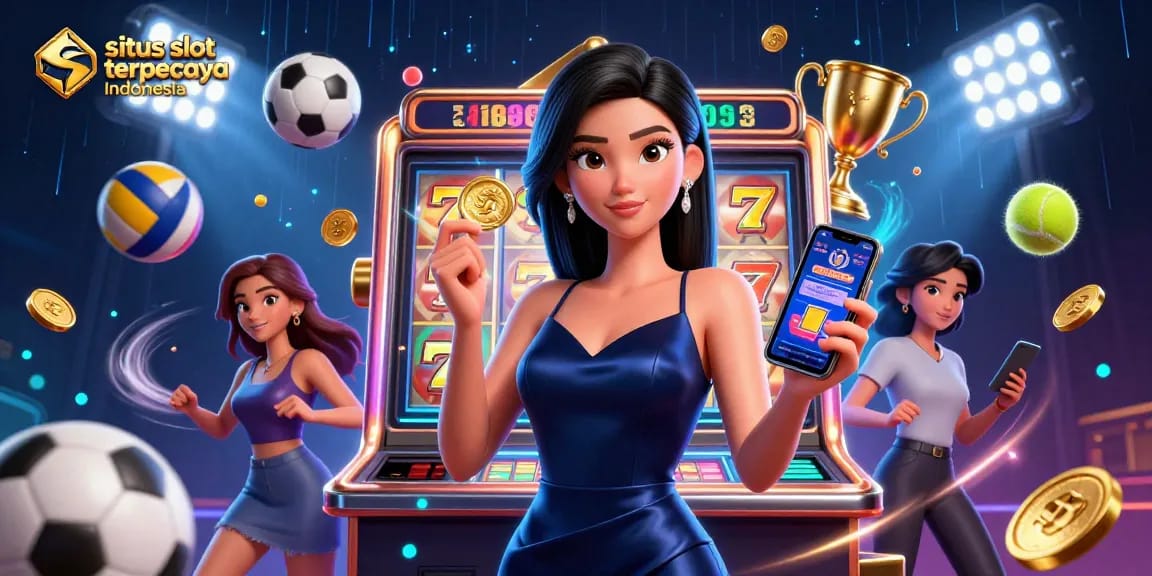 Spin and win at situs slot terpercaya Indonesia with exciting slot reels and dynamic gaming elements.
