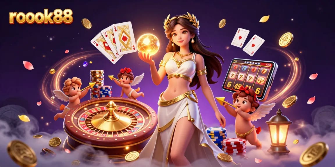 Experience thrilling gameplay at rokok88 with vibrant casino elements and enchanting characters.