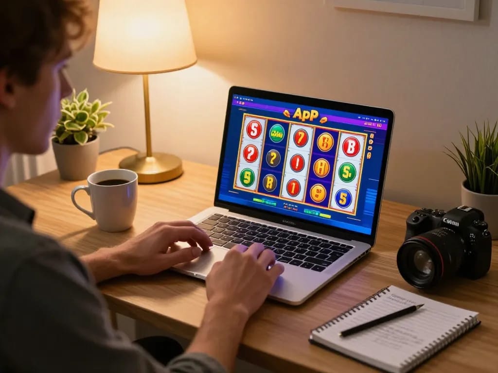 Experience apk slot excitement with a player winning at an online casino from home