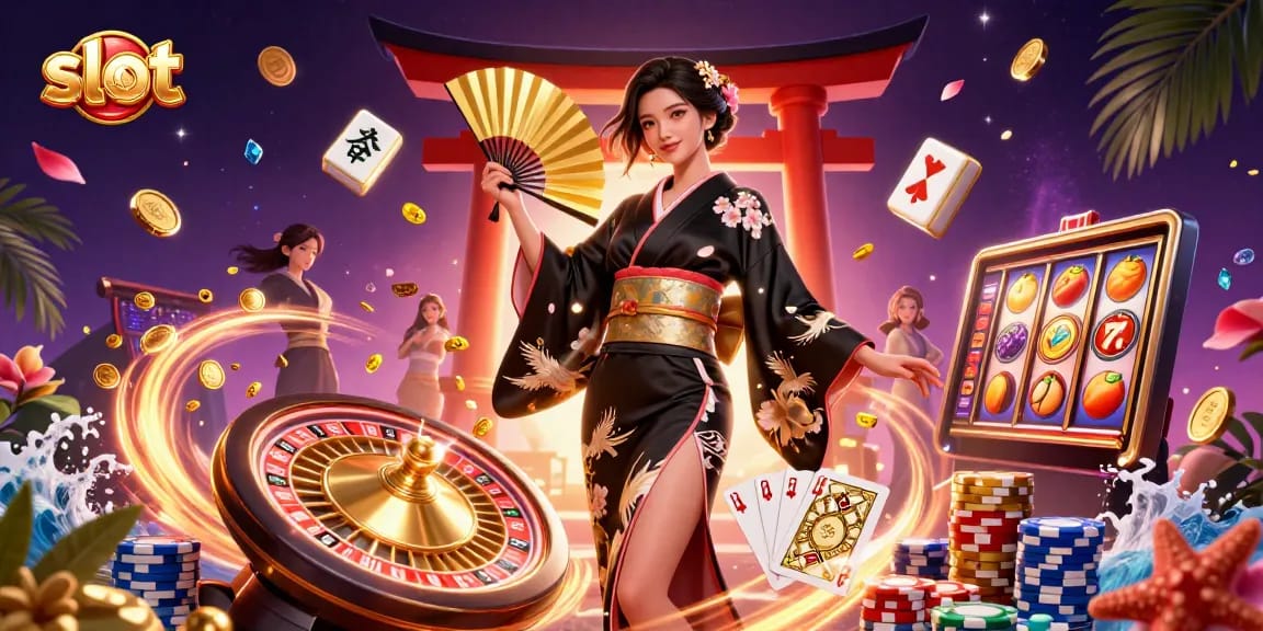 Spin slots and win jackpots in a vibrant casino setting featuring elegant characters and exciting game elements.