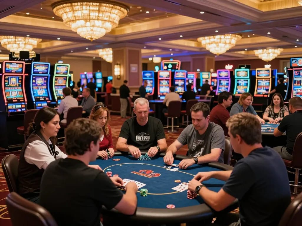 Experience thrilling gameplay with rokok88 login at the vibrant casino floor filled with excitement.