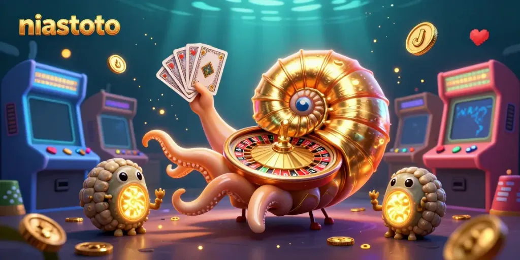 Menangkan permainan di niastoto dengan ilustrasi kasino 3D yang megah.