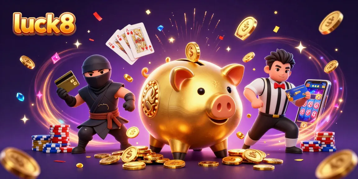 Experience luck8 with thrilling casino action featuring piggy sumo wrestler and vibrant game elements!