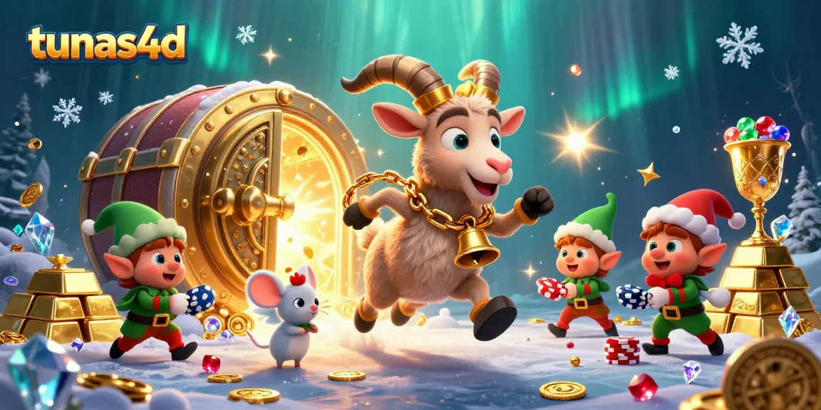 Engage in thrilling gameplay at tunas4d with festive characters in a dynamic casino scene.