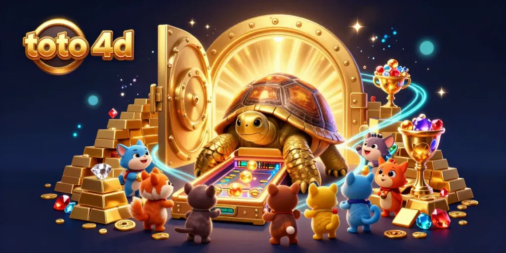 Experience thrilling wins with our engaging toto 4d lottery game featuring vibrant characters and gold treasures!