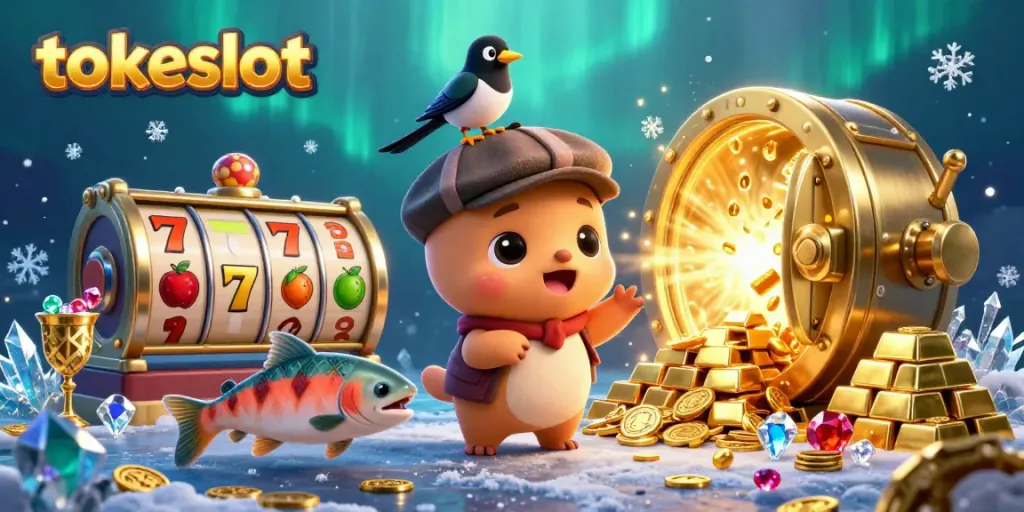 Engage with the vibrant world of tokeslot featuring a playful Loch Ness monster and treasure elements.