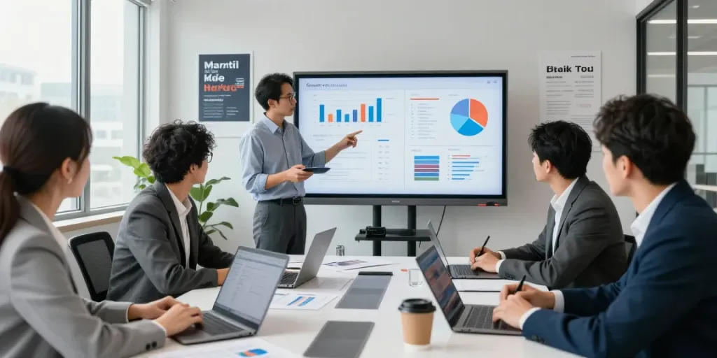 Kolaborasi tim profesional menggunakan Kediritoto untuk strategi pemasaran digital.