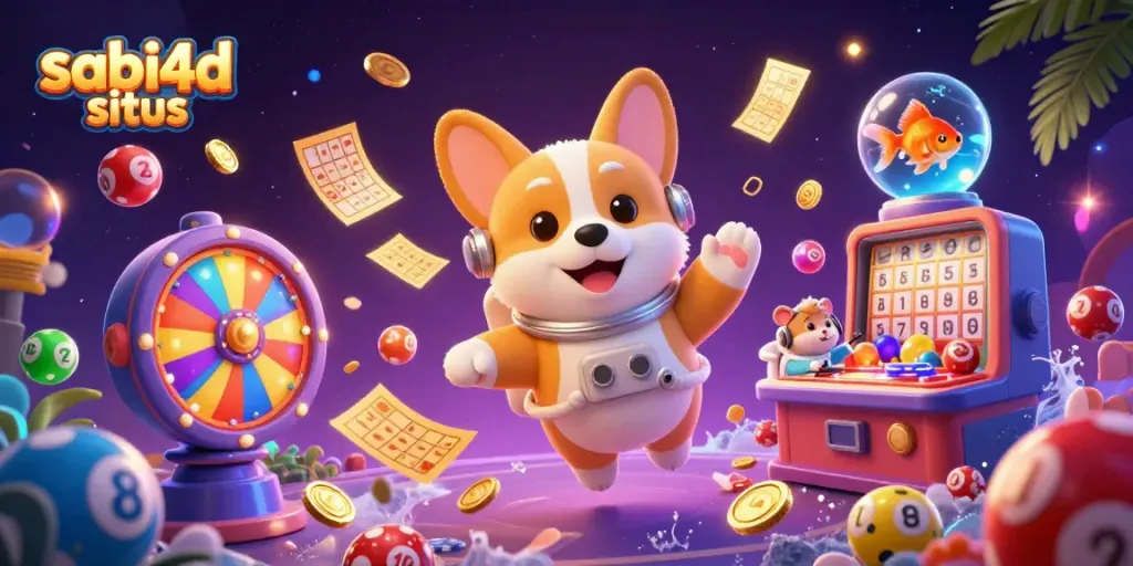 Gambarkan atmosfer permainan judi yang mengasyikkan dengan sabi4d situs dalam ilustrasi kasino luar angkasa.