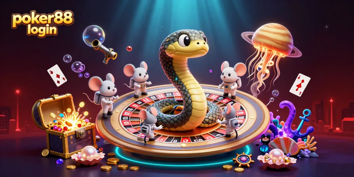 Win big with poker88 login featuring a vibrant cosmic poker scene.