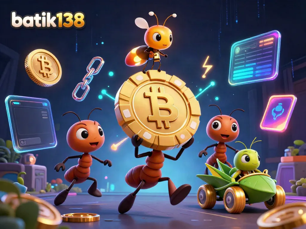 Ant tim 3D dari batik138 melakukan aksi pencurian chip poker raksasa.