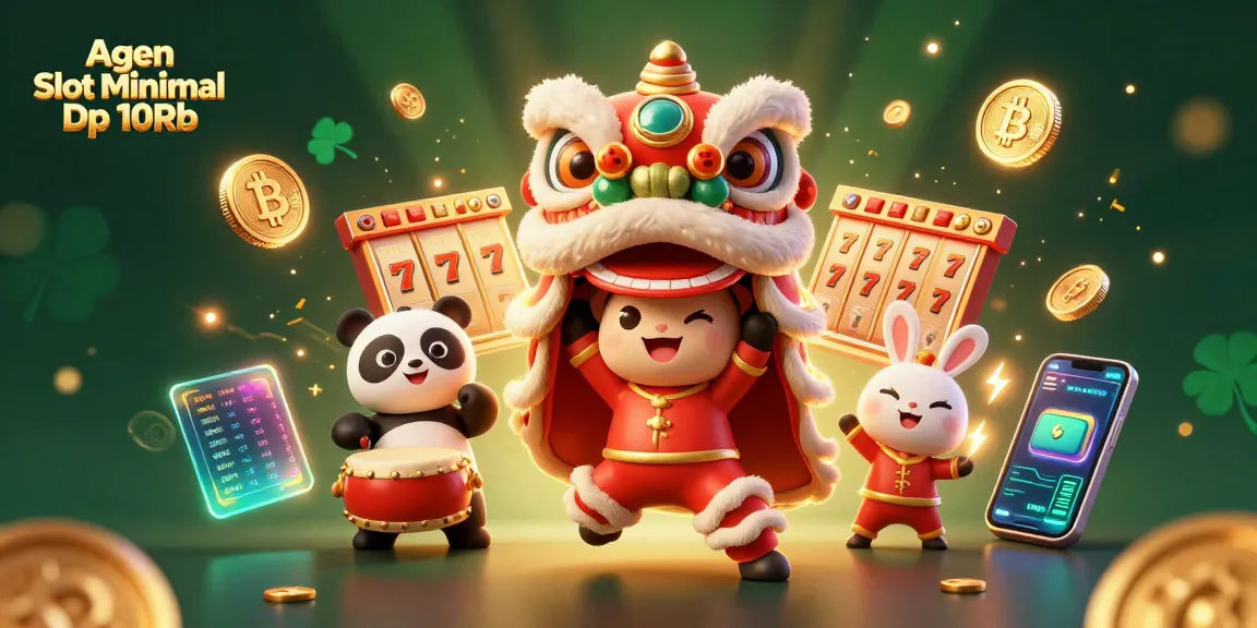 Experience thrilling action at Agen Slot Minimal Dp 10Rb with vibrant 3D characters and slots elements.