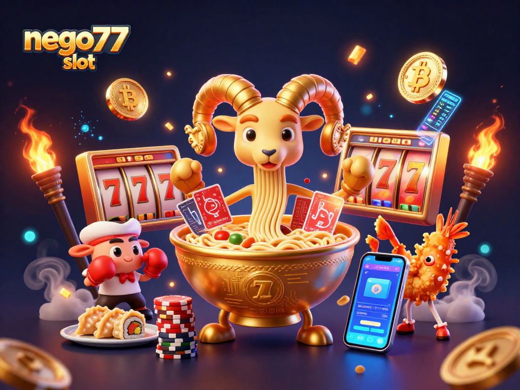 Join the excitement of nego77 slot with vibrant characters and dynamic casino elements.