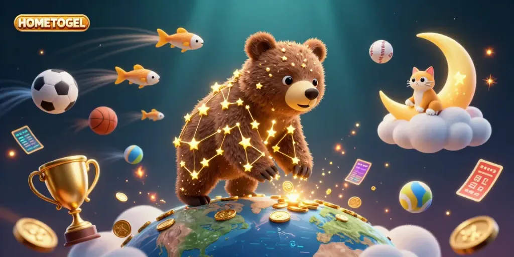 Experience the excitement of HOMETOGEL with shooting stars, flavorful coins, and a constellation bear!