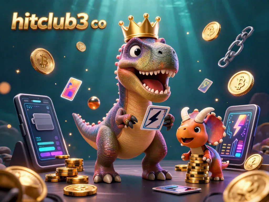 Win big at hitclub3 co with our vibrant 3D casino scene featuring fun dinosaur characters!