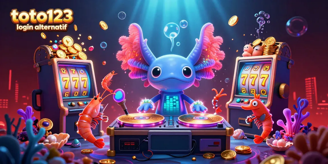 Experience the excitement of toto123 login alternatif with vibrant casino-themed characters celebrating wins.
