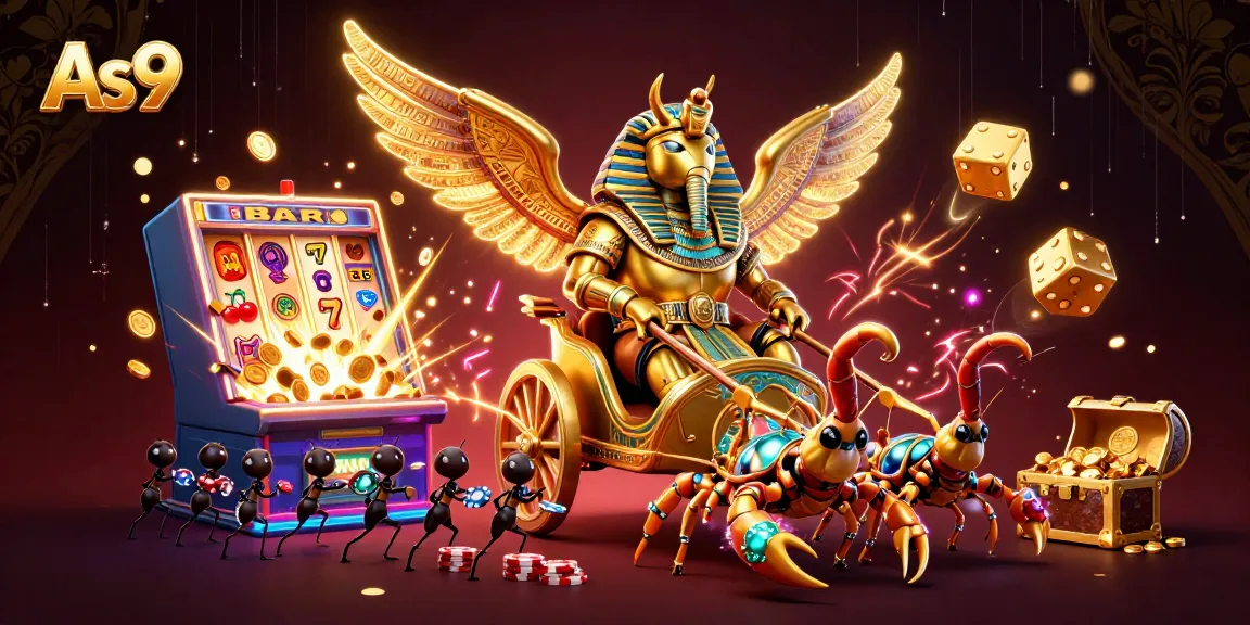 Experience the thrill of As9 with a vibrant 3D casino scene featuring dynamic characters and jackpot elements.
