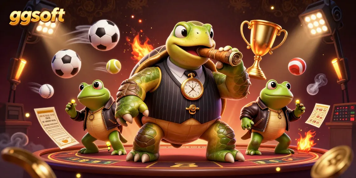 Menggandakan kemenangan dengan ggsoft dalam ilustrasi kasino yang penuh dengan simbol keberuntungan.