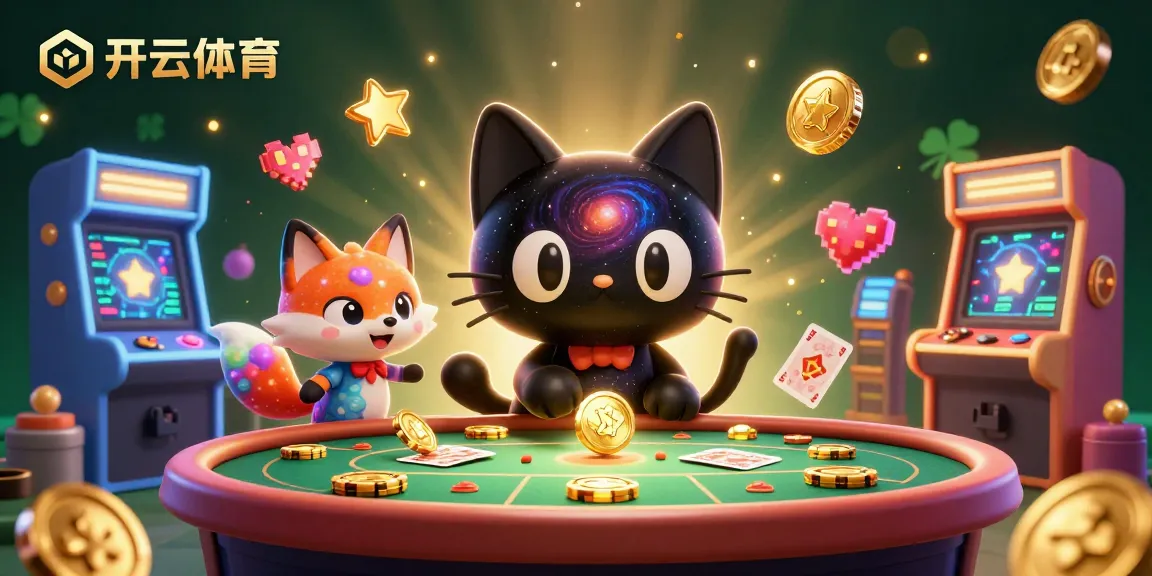 开云体育中的黑洞猫吸引金色筹码，展现丰富的线上娱乐体验